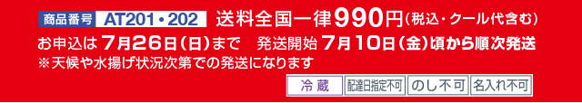 発送方法のご注意