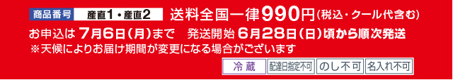 発送方法のご注意
