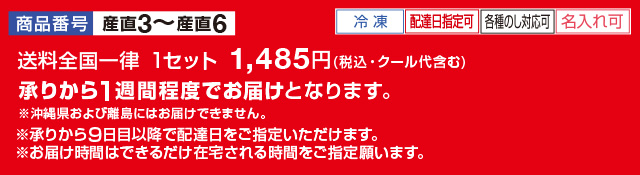 発送方法のご注意